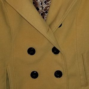Mustard Yellow Pea Coat